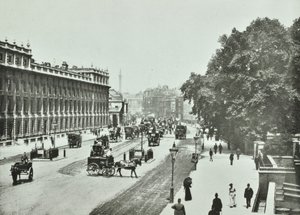 Whitehall, Westminster LB: észak felé nézve, 1890 alkotó: English Photographer