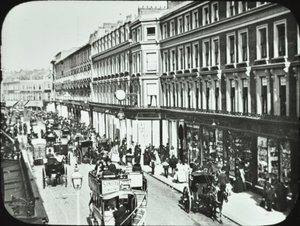 Whiteleys, Westbourne Grove, Westminster LB: Nyugatra nézve, 1895 alkotó: English Photographer