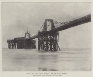 A Brighton-i Láncmóló roncsa, a móló utolsó napjaiban alkotó: English Photographer