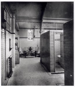 Privát fülkék és váróterület Bramley Bathsban, Leedsben