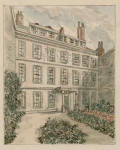10 Nevills Court, Fetter Lane, Holborn, egy 1890-es vázlatból (wc papíron) alkotó: English School