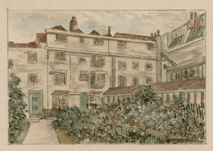 13-15 Nevilles Court, Fetter Lane, Holborn, egy 1900-as vázlatból (wc papíron) alkotó: English School