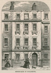 28. Dean Street, Soho, London, Joseph Nollekens művész szülőhelye alkotó: English School