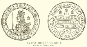 3 GBP I. Károly aranydarab alkotó: English School