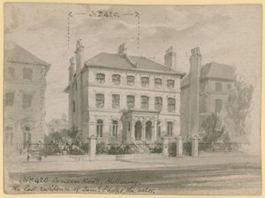 420 Camden Road, Holloway, Samuel Phelps, a színész utolsó lakhelye (wc papíron) alkotó: English School
