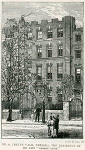 4 Cheyne Walk, Chelsea, a néhai George Eliot lakhelye alkotó: English School