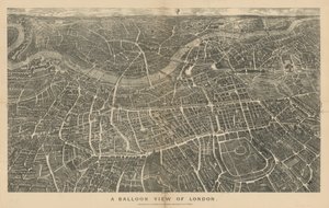 Léggömb kilátás Londonra (északról nézve) alkotó: English School