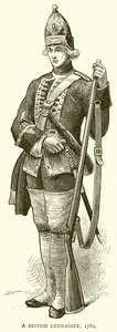 Egy brit gránátos, 1782 alkotó: English School