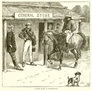 Egy Bush Store Queenslandben alkotó: English School