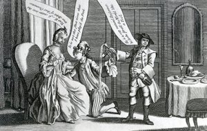 Egy bizonyos személy a bolond karakterében, 1770 alkotó: English School