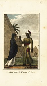 Egyiptomi kopt férfi és nő alkotó: English School