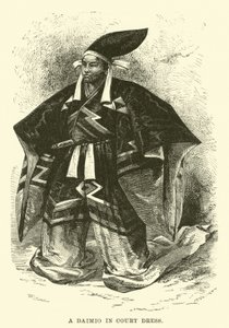 Egy Daimio udvari ruhában alkotó: English School