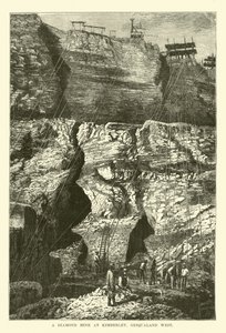 Gyémántbánya Kimberleyben, Griqualand West alkotó: English School