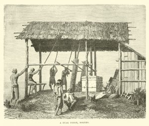 Dyak kovácsműhely, Borneó alkotó: English School