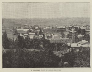 Johannesburg általános képe (metszet) alkotó: English School