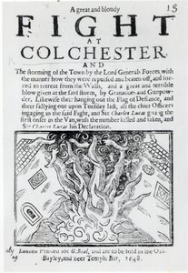 Egy nagy és véres harc Colchesterben, 1648-ban alkotó: English School