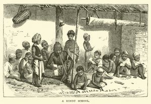 Egy hindu iskola alkotó: English School