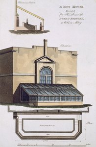 Egy Hot House-t végeztek ki kegyeiért, Bedford hercegéért a Woburn Abbey-ben, 1806 alkotó: English School