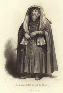 Egy imához öltözött zsidó rabbi alkotó: English School