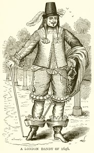 Egy londoni Dandy 1646-ból alkotó: English School