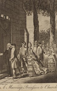 Házassági körmenet a templomba alkotó: English School