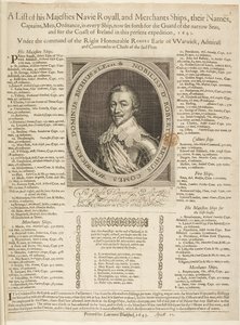 A haditengerészeti hajózási jegyzék Warwick grófjának portréjával alkotó: English School