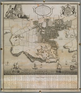 Plymouth városának és fellegvárának terve alkotó: English School