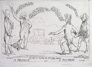 Egy herceg és egy poltron, J. Aitken adta ki 1789-ben alkotó: English School