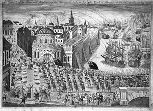 Havannah városának kilátása, Albemarle grófja és Sir George Pocock 1762. augusztus 13-án