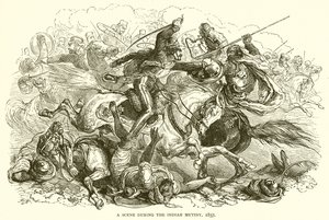 Jelenet az indiai lázadás idején, 1857 alkotó: English School