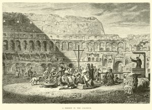 Prédikáció a Colosseumban alkotó: English School