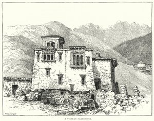 Egy tibeti parasztház (metszet) alkotó: English School