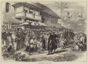 Tigrisesküvő Coorgban, Indiában (metszet) alkotó: English School