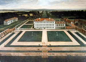 Capesthorne Hall, Cheshire, 1730 körül (olaj, vászon) alkotó: English School