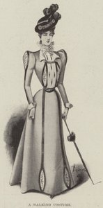 Sétáló jelmez (litho) alkotó: English School