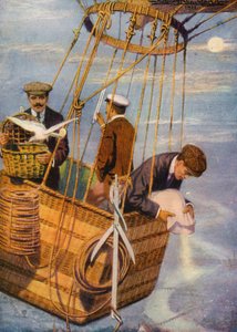 Utazás a felhők között (színes litográfia) alkotó: English School