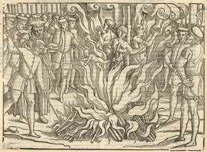 Három nő siralmas látványa (metszet) alkotó: English School