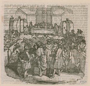 Egy lottó; 1750-ben kelt alkotó: English School