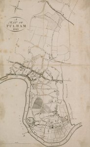 Fulham térképe, London, 1813
