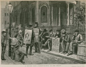 Napközi pihenő: szendvicsemberek a The Strandben alkotó: English School