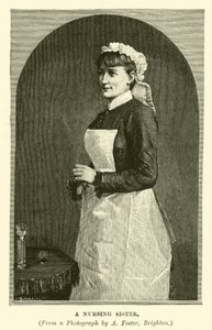 Egy ápoló nővér (metszet) alkotó: English School