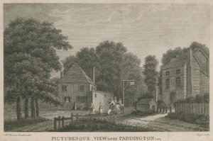 Festői kilátás Paddington közelében, Middlesexben alkotó: English School