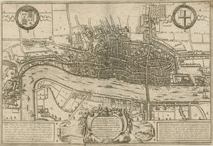 London, Westminster és Southwark terve, ahogy Erzsébet királynő uralkodása alatt vizsgálták őket alkotó: English School