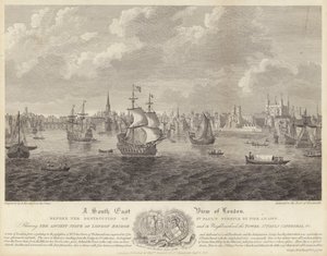 London délkeleti képe (metszet) alkotó: English School