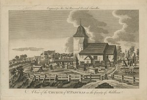 Kilátás a Szent Pancras-templomra alkotó: English School