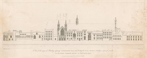 Kilátás a Westminster Hall melletti és a Temze folyó előtt álló épületre alkotó: English School