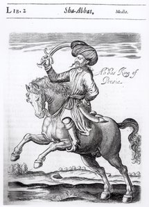 Abbász, Perzsia királya Sir Thomas Herbert (1606-82) „Néhány éves utazásai Ázsia és Afrika különböző részeibe” című művéből, 1638 alkotó: English School