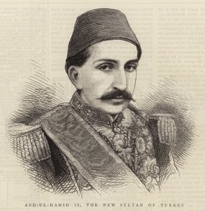 Abd-ul-Hamid II, Törökország új szultánja (metszet) alkotó: English School