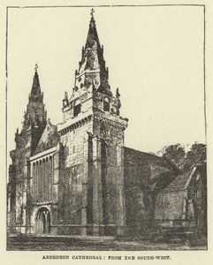 Aberdeen katedrális, délnyugat felől alkotó: English School