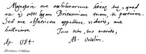 Ábrahám Ortelius alkotó: English School